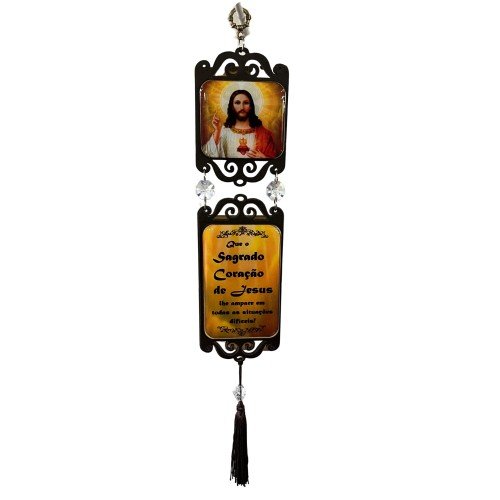 Adorno duplo Sagrado Coração de Jesus