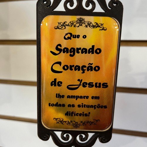 Adorno duplo Sagrado Coração de Jesus