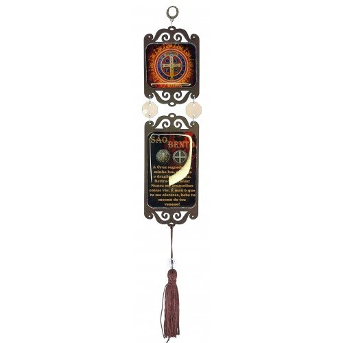 Adorno trabalhado Medalha São Bento