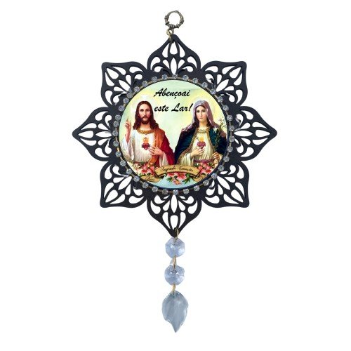 Mandala Stras Tab - Sag. Cor. de Jesus e Maria