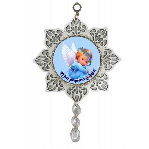 Mandala de stras BC - Anjinho Azul