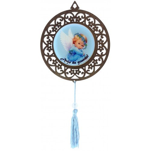 Mandala Anjinho azul - cor tabaco