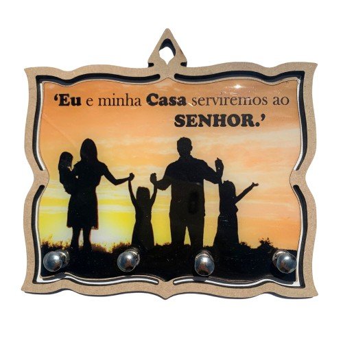 Porta Chave Eu e Minha Casa
