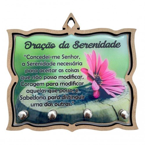 Porta Chave da Oração da Serenidade