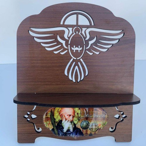 Porta Bíblia Castanho Resinado P - São Bento