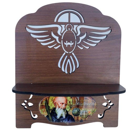 Porta Bíblia Castanho Resinado P - São Bento