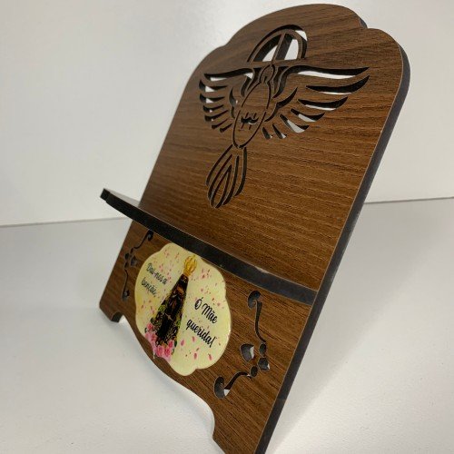 Porta Bíblia Castanho Resinado P - Nossa Senhora Aparecida