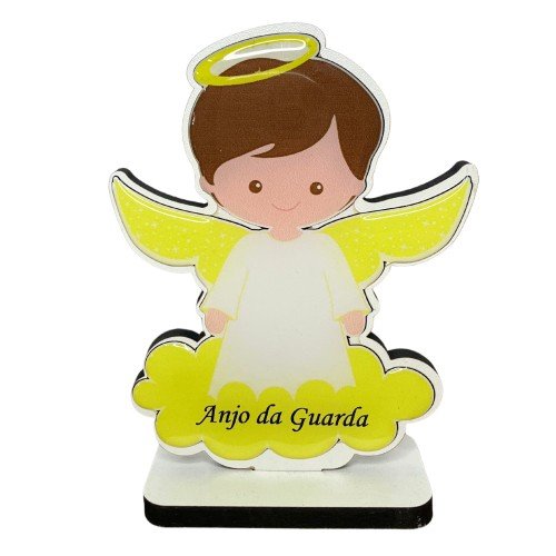 Santinho Infantil - Anjinho Amarelo